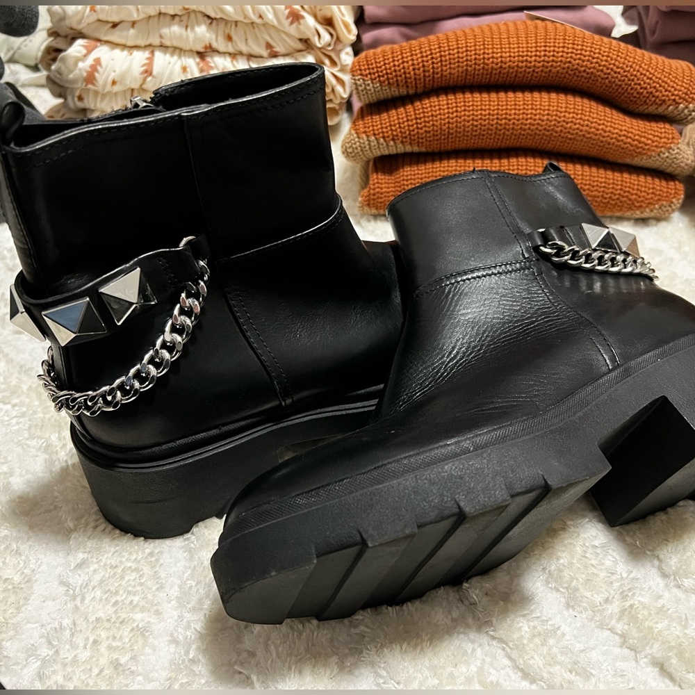 Marc Fisher Stud & Chain Boots